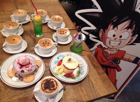 At first glance, soupa saiyan looks like your typical casual asian noodle bar: Have a Look at Japan's Three Dragon Ball Cafes