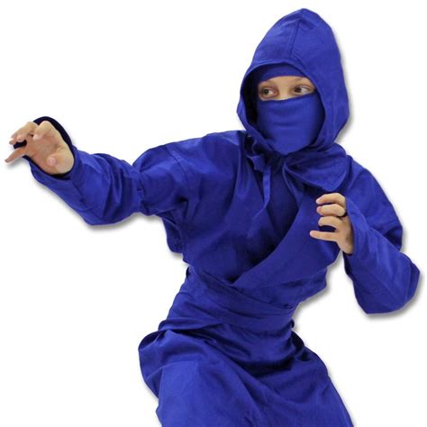 Kids Blue Ninja Uniform Karate Outfit Ninja Outfit Ninja Uniform