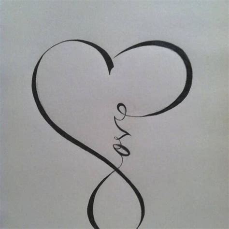 Heart Love Stencil Tattoo Infinity Tattoos Forever Tattoo Tattoos