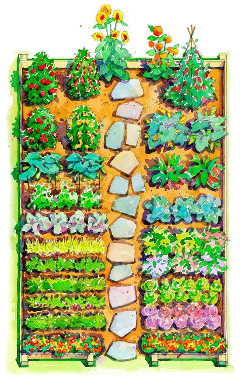This Easy Childrens Vegetable Garden Plan Appeals To All Ages