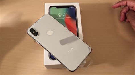 Iphone X Silver Unboxing Youtube