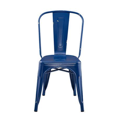For a stress free event let us take care of installing your decorations. Stackable Metal Café Bistro Chair - Navy Blue | Walmart Canada