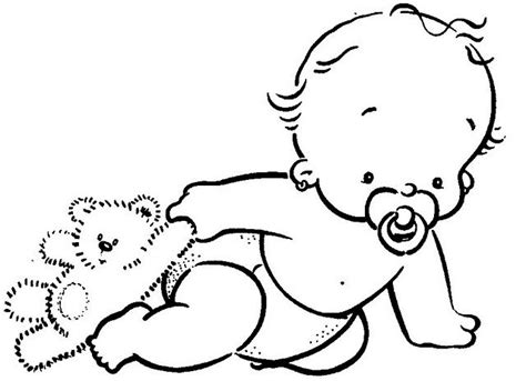 Bebes Recien Nacidos Para Pintar Clipart Baby Baby Coloring Pages