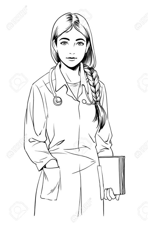 Pin By 家 On Dr In 2021 Medical Drawings Doctor Drawing Girls