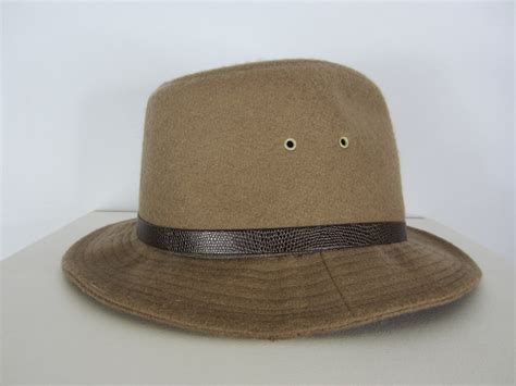 Vintage Stetson Brown Fedora Hat Union Mens Large Made In Usa Etsy