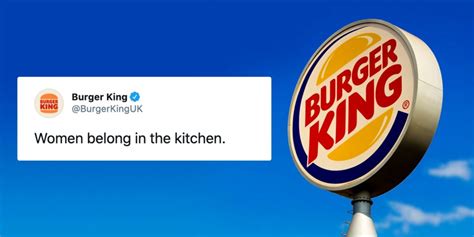 burger king s women belong in the kitchen tweet meant to critique the male dominated cooking