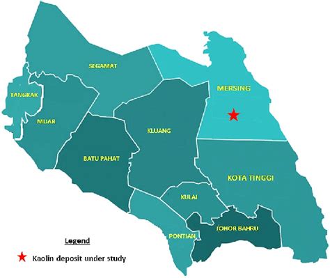 Check spelling or type a new query. Map of Johor State showing the location of kaolin deposit ...