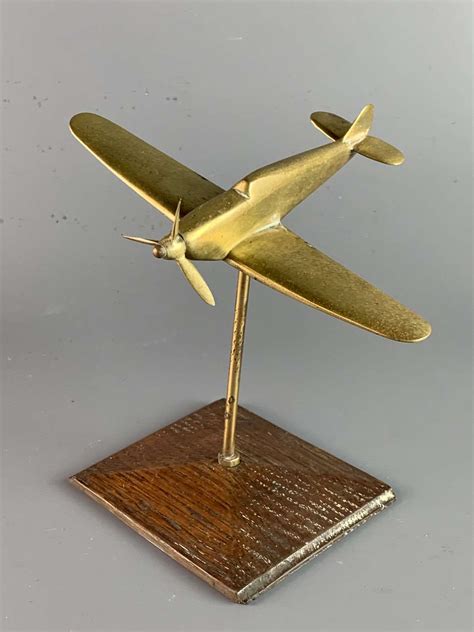 World War Ii Trench Art Brass Spitfire