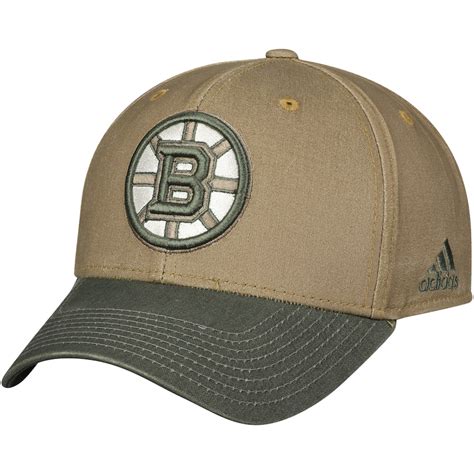 Adidas Boston Bruins Khakiolive Adjustable Snapback Hat