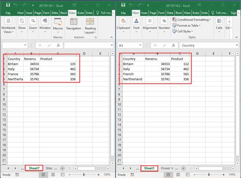 Excel Compare Two Worksheets