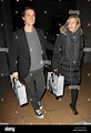 Bear Grylls and Shara Cannings Knight leaving the Wolseley after dining ...