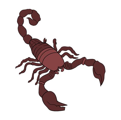 How To Draw A Scorpion Really Easy Drawing Tutorial
