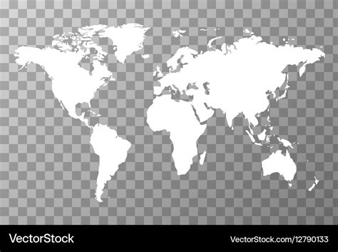 Worldwide Map On Transparent Background Royalty Free Vector