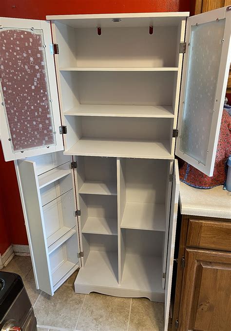 32mo Finance Horstors 64 Kitchen Pantry Cabinet Modern Tall
