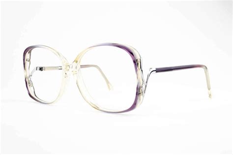 1980s vintage round eyeglasses oversized clear glasses nos etsy round eyeglasses vintage