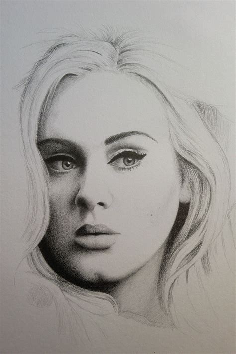 Adele Pencil Drawing In Progress More Progress Of Adele Flickr