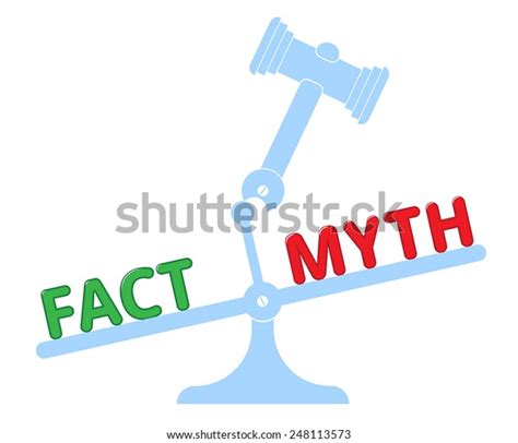 Myth Vs Fact Stock Vector Royalty Free 248113573
