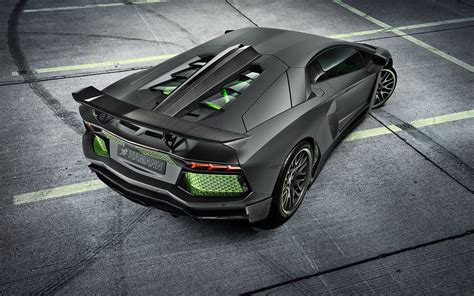 lamborghini aventador lp700 4 black supercar back view wallpaper cars wallpaper better