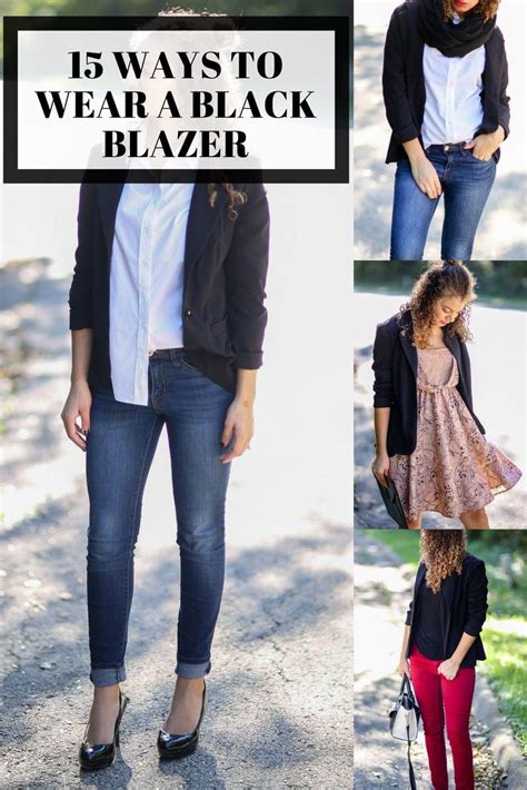 15 Super Stylish Ways To Wear A Black Blazer Artofit