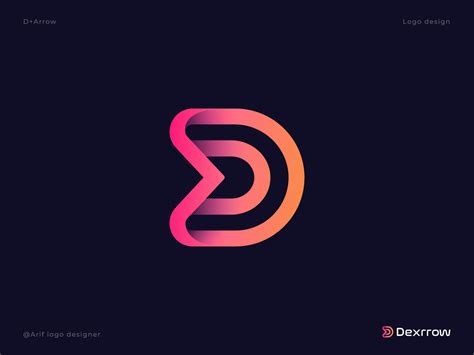 D Arrow Letter D Logo Modern Logo Minimal D Logo Design By Arif