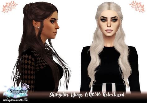 Sims 4 Hairs Shimydim Wings On0510 Hair Retextured