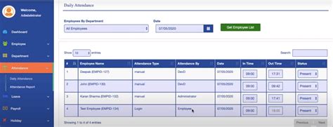 Aplikasi Attendance Management Solution 2021