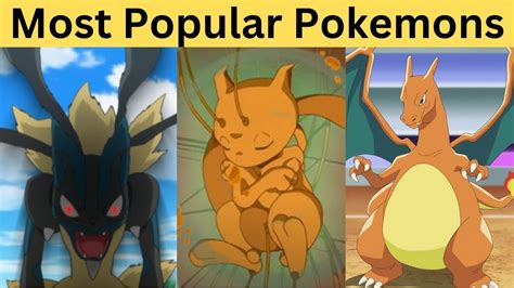 Top 10 Most Popular Pokemon Of All Time In Hindi Youtube