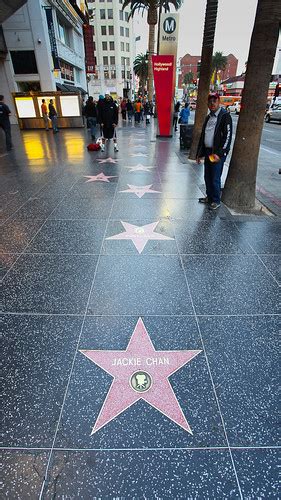 Jackie Chans Star Hollywood Walk Of Fame 星光大道上成龙的星星。 Tim Wang