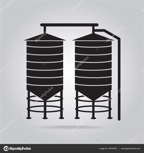 Agricultural Silo Icon Stock Vector Image By ©keath369 140367994