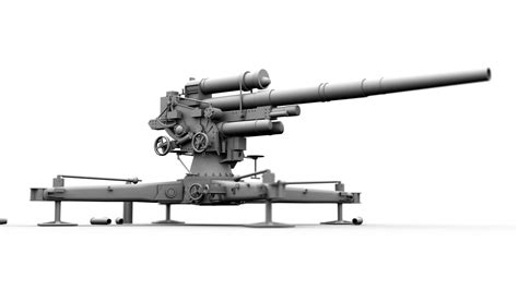 German Flak 88 Mm 3d Model Cgtrader