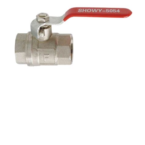 SHOWY RED LONG HANDLE F F BALL VALVE 3 4 5054 Plumbing Hardware
