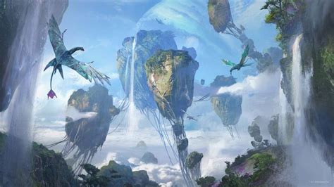 Floating Mountainsislands On Pandora From Avatar Desk