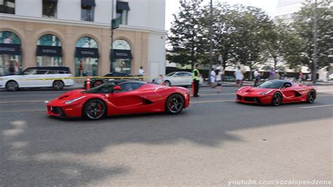 All the cars in the range and the great historic cars, the official ferrari dealers, the online store and the sports activities of a brand that has distinguished italian excellence around the world since 1947 Two LaFerrari's in Beverly Hills - YouTube