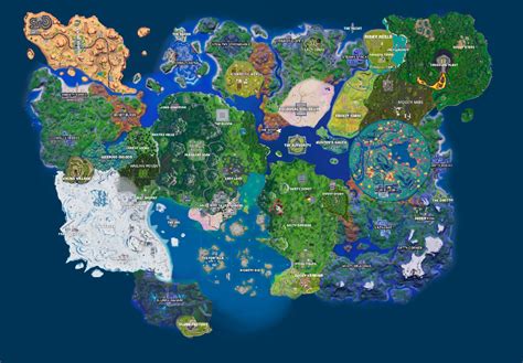 Fortnite Chapter Season Map Full List Of Pois And Locations Sexiezpix Web Porn