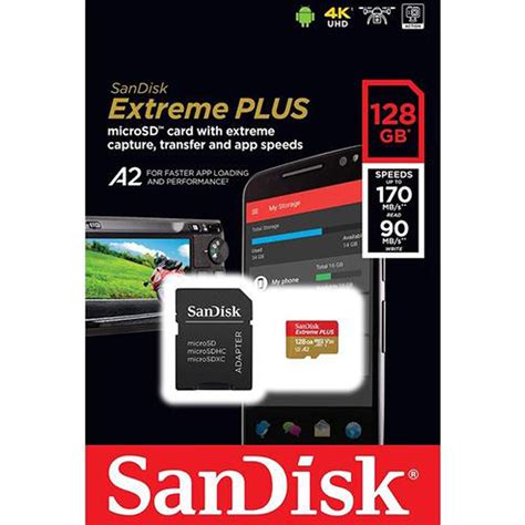 Sandisk 64gb 170mbs Extreme Uhs I Microsdxc Memory Card A2 Mega