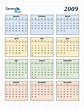 Free 2009 Calendars in PDF, Word, Excel