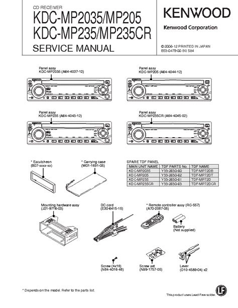 Many new service manuals, schematics, circuit diagrams and electronic documents are uploaded daily by our members. Kenwood Kdc Mp235 Wiring Diagram - Wiring Diagram