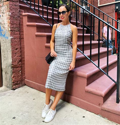 Sydne Style Shows How To Wear A Midi Dress With Sneakers At New York
