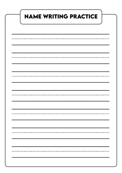 11 Best Images Of Worksheets Practice Writing Their Names Tracing