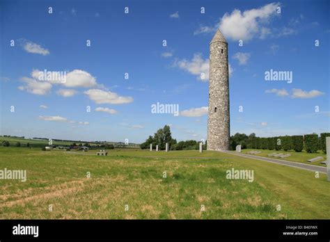 The Irish Round Tower At The Island Of Ireland Peace Park Mesen