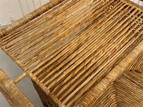 Rattan Rope Jute Wrapped Nesting Tables For Sale At 1stdibs Nesting