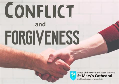 Conflict And Forgiveness 1 The Roots Of Conflict St Marys Cathedral