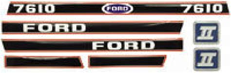 Ford 7610 Decal Set Griggs Lawn And Tractor Llc