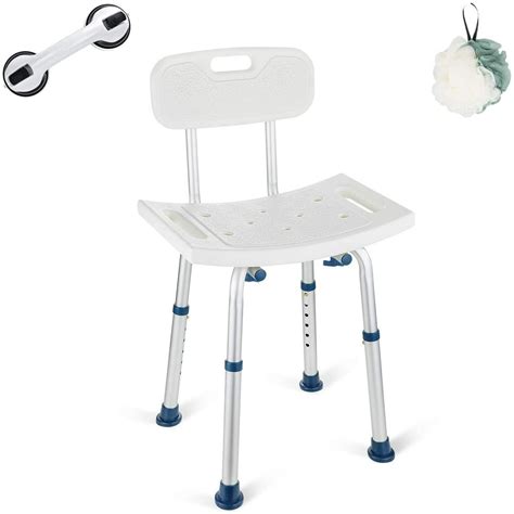 Greenchief Shower Chair With Removable Back 300lb Heavy Duty Shower