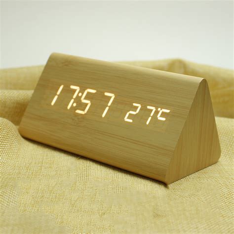Buy Wooden Digital Clock Online On Geecr