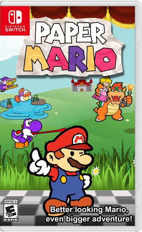 Up to four players* can work together to grab coins and topple enemies on their way to the goal pole, or see who can nab mario, luigi, and toad are all here, and as if that wasn't enough, nabbit and toadette are joining in the fun as well. Paper Mario (Nintendo Switch) | Fantendo - Nintendo Fanon ...