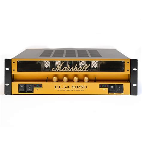 Marshall El34 5050 Dual Monobloc Power Amplifier Reverb
