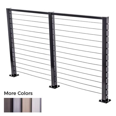 Cable railing is simply a railing system in which traditional balusters are replaced by stainless steel cable. Cable Railing System Kit - Aluminum | Cable railing, Cable ...