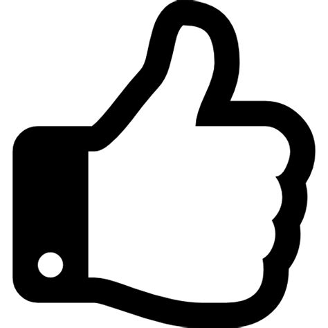 Free Icon Thumbs Up Hand Outline