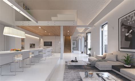 White Apartment Cgi On Behance Interior Design Dining